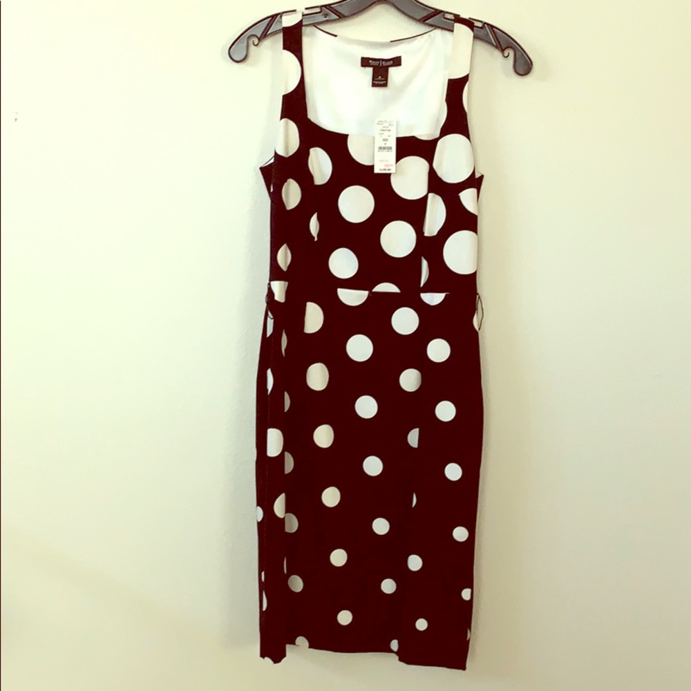 White House Black Market black and white dress